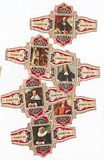 6 BIG cigar bands El Bas Paintings Of Ferdinand Bol Set A
