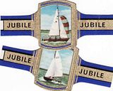 24 cigar bands Jubile Sail Boats blue iss in 1966