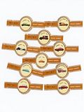 10 cigar bands Graaf Egbert Old Cars Old-Timers brown