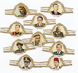 10 cigar bands La Fama Principes Arabes Y Asiaticos A Gold Letters iss in 1970