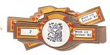 12 cigar bands Old Dutch Week Soldaat yellow iss in 1982