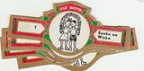 8 cigar bands Old Dutch Suske En Wiske orange green iss in 1965