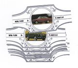 10 cigar bands Rf 75 Years Of Daf Motors Set B - Silver silver white