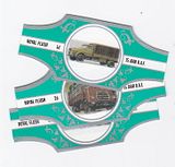10 cigar bands Rf 75 Years Of Daf Motors Set D - Silver green