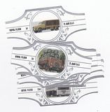 10 cigar bands Rf 75 Years Of Daf Motors Set D - Silver silver white