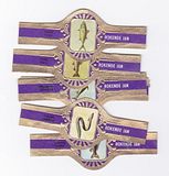 12 cigar bands Rj Fish purple iss in 1965
