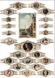 24 cigar bands Washington The History Of Art Painting Set 47