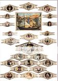 24 cigar bands Washington The History Of Art Painting Set 52