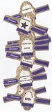 12 cigar bands Washington In Memoriam Numbered Advertissement Bands S blue iss in 1969