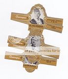 6 cigar bands Washington In Memoriam Int Voorz Fen brown iss in 1972 +CS