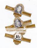 6 cigar bands Washington In Memoriam 5e Euro-Congres Leuven +Cs brown iss in 1972