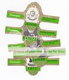 6 cigar bands Washington In Memoriam 5e Euro-Congres Leuven +Cs green iss in 1972