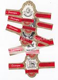 6 cigar bands Washington In Memoriam 5e Euro-Congres Leuven +Cs red iss in 1972