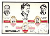 1 cigar bands Washington Card - In Memoriam Kennedy Matin Luther King red iss in 1970