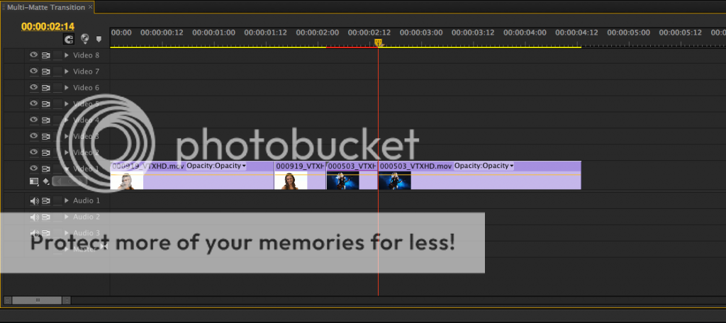 Adobe Premiere Pro: Multi Matte Transition Two Clips with Edits