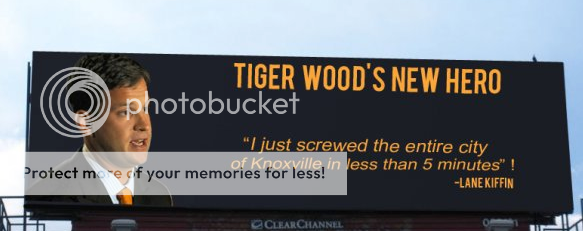 lane kiffin tiger woods knoxville billboard curse