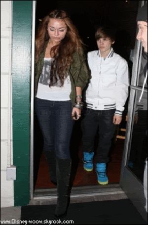 Justine Bieber and miley cyrus Pictures, Images and Photos